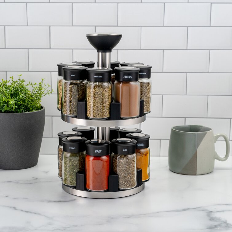 Cole Mason Brixham 16 Jar Spice Jar Rack Set Reviews Wayfair